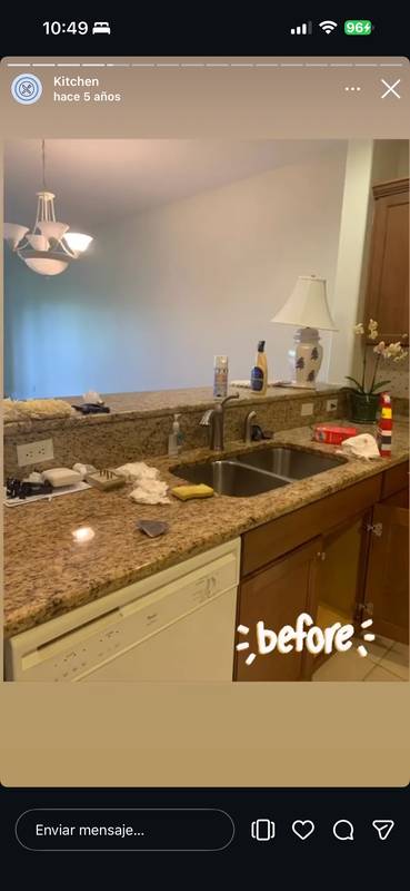 Kitchen before cleaning